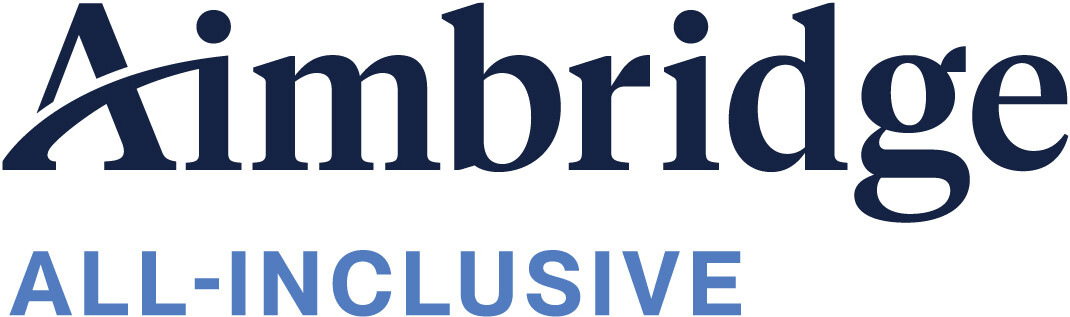 a blue and white logo