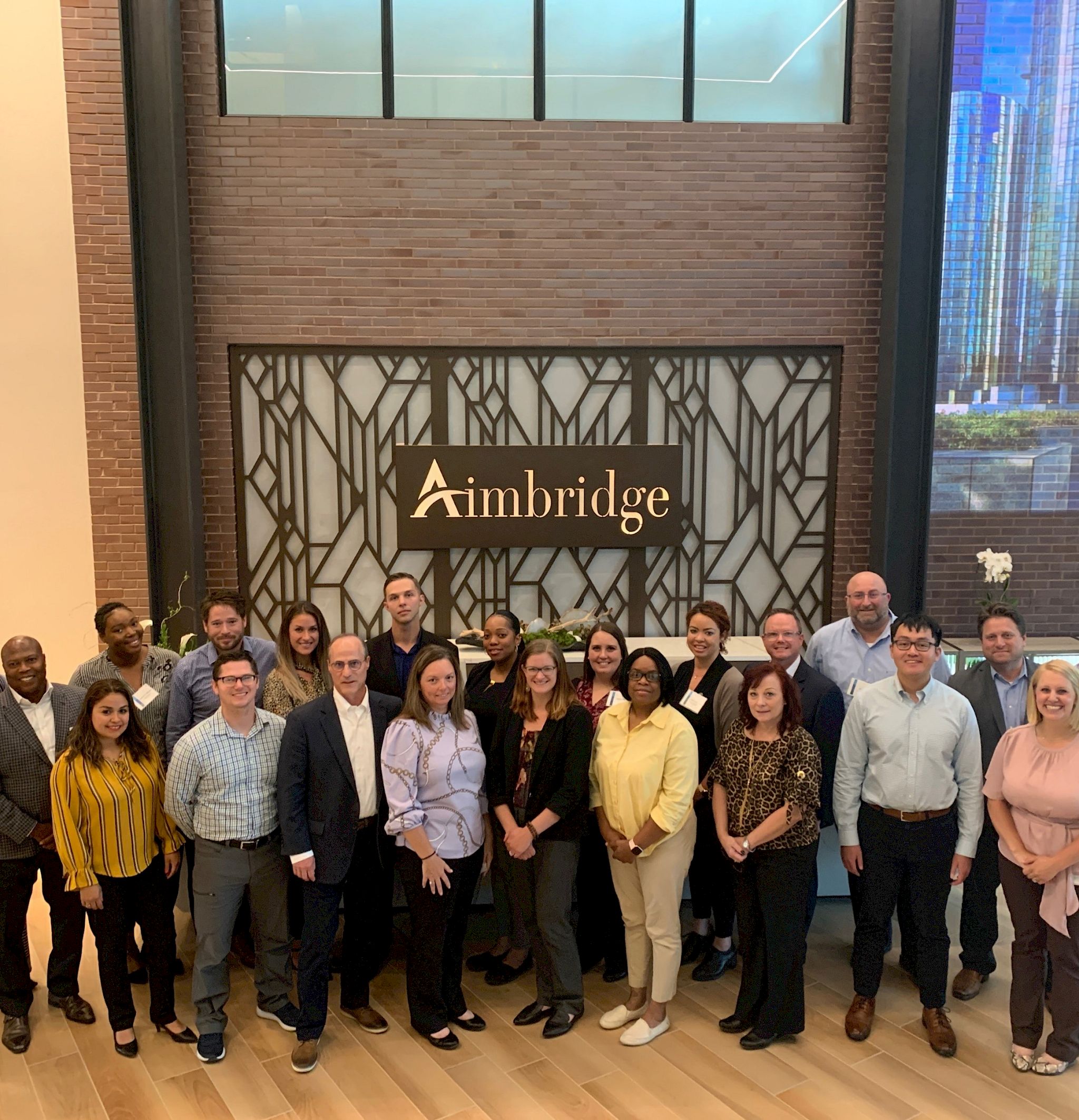 a group of people posing for a photo