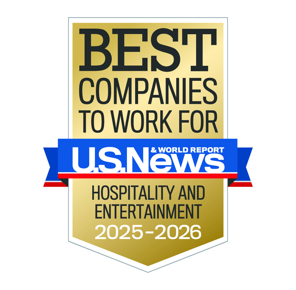 a gold and blue logo